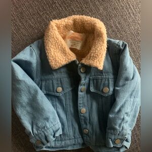 Denim Sherpa jacket